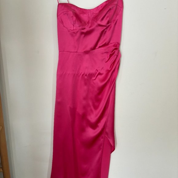 Reformation Marguerite Silk Dress Flambe Size 0 - Picture 3 of 9